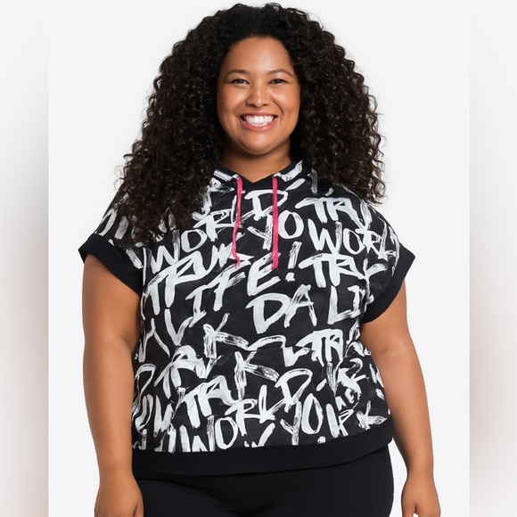 🔥 Lil Wayne TRUKFIT Black and White Graffiti Hoodie – Women’s 1X 🔥 - Picture 1 of 9